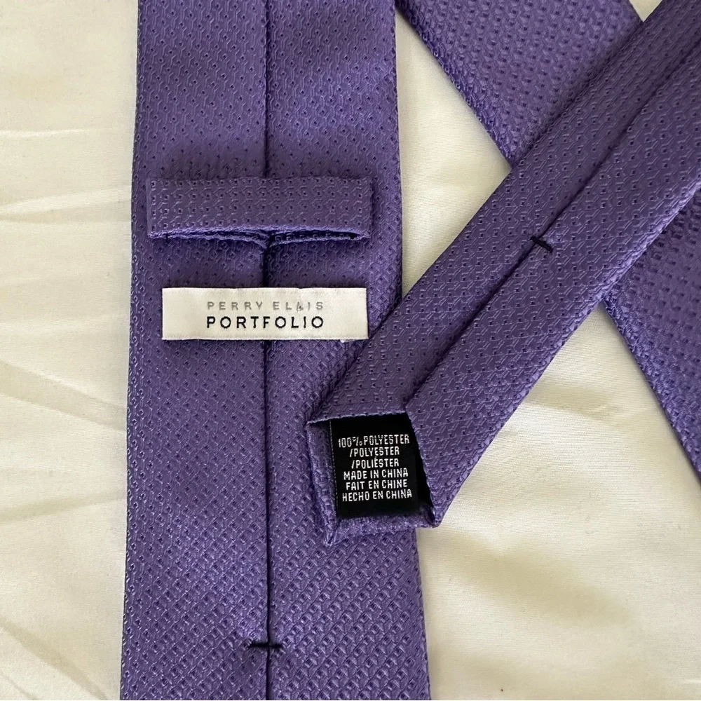 Perry Ellis Classic Purple Men's Tie